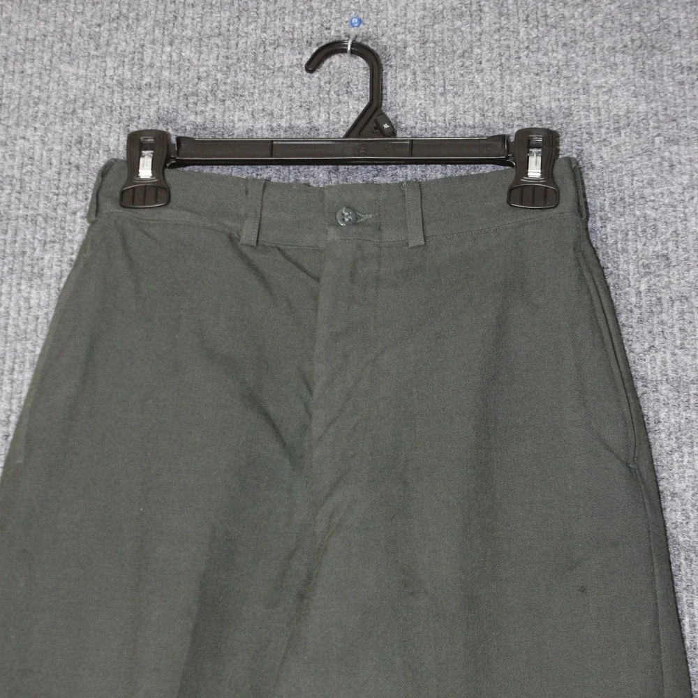 Vintage US Military OG-107 Field Trousers Mens 25x29 Green Wool Serge Pants